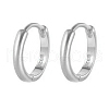 Simple 925 Sterling Silver Circle Hoop Earrings DG6387-6-1