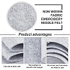 Non Woven Fabric Embroidery Needle Felt for DIY Crafts DIY-WH0156-92E-3