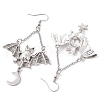 Alloy Pendants Earrings EJEW-TA00423-4