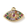 Brass Micro Pave Cubic Zirconia Charms KK-I276-40G-1