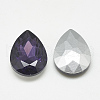 Pointed Back Glass Rhinestone Cabochons RGLA-T081-18x25mm-16-2