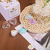 Openable Transparent Plastic Pendants FIND-WH0148-327-5