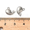 304 Stainless Steel Charms STAS-E500-14P-02-3