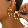 Vintage Brass U-Shaped Stud Earrings NX2935-3