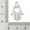 Non-Tarnish 304 Stainless Steel Pendants STAS-B056-16P-3