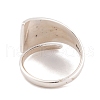 925 Sterling Silver Cuff Open Rings for Women RJEW-P105-01S-3