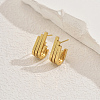 Geometric Stainless Steel Triple Stud Earrings BI1243-2
