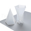 2PCS DIY Pentagonal Aromatherapy Candle Silicone & Plastic Molds DIY-F048-08-4