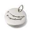 Anti-Tarnish 304 Stainless Steel Pendants STAS-M074-02H-P-2