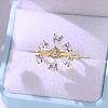925 Sterling Silver Pave Cubic Zirconia Finger Rings for Women BB6413-4-2