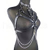 Black PU Leather Chest Harness Belts FS-WG16471-01-2