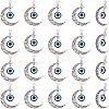  Alloy Hollow Moon Big Pendants FIND-NB0002-45-1