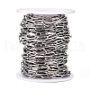 Tarnish Resistant 304 Stainless Steel Paperclip Chains CHS-L022-02B-3