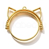 Alloy Open Back Bezel Pendants PALLOY-I223-06G-1
