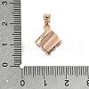 Brass Micro Pave Cubic Zirconia Pendants KK-E795-29KCG-02-3