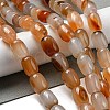 Natural Banded Agate/Striped Agate Beads Strands G-A223-D12-01D-1