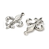 Lily Symbol Tibetan Style Alloy Pendants PALLOY-E776-01AS-01-2