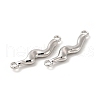 Rack Plating Alloy Connector Charms FIND-G044-19P-2
