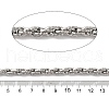 Tarnish Resistant 304 Stainless Steel Link Chains CHS-A012-06A-P-2