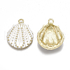 Spray Painted Alloy Pendants PALLOY-T065-21D-2