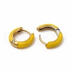 Enamel Hoop Earrings EJEW-G344-02G-02-2