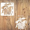 PET Hollow Out Drawing Painting Stencils DIY-WH0391-0542-2