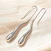 304 Stainless Steel Dangle Earrings EJEW-U048-01P-2