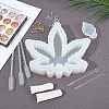 DIY Pot Leaf Ashtray Silicone Molds Kits DIY-OC0003-53-6