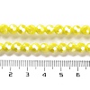 Electroplate Opaque Glass Beads Strands EGLA-A035-P6mm-A04-4