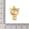 Brass Micro Pave Cubic Zirconia Pendants KK-E111-42G-02-3