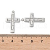 304 Stainless Steel Pendants STAS-L022-085P-01-3