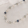 Elegant Round Shell Pearl & Iron Beaded Necklaces for Women ZH3328-2-4