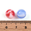 Two Tone Opaque Resin Beads RESI-N042-10mm-16-3