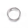 Tarnish Resistant 201 Stainless Steel Split Rings STAS-P092-03-1