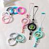 9Pcs Ring Food Grade Eco-Friendly Silicone Focal Beads JX895H-3