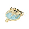 Rack Plating Brass Enamel Pendants KK-H474-21G-3