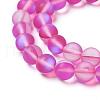 Synthetic Moonstone Beads Strands G-F142-8mm-06-3