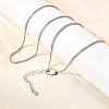 1MM Brass Box Chain Necklaces NJEW-C086-01P-3