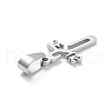 Non-Tarnish 304 Stainless Steel Pendants STAS-L216-34P-2