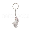 Alloy with PVC Plastic Cute Keychain KEYC-Z006-02P-B-1