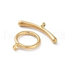 Ion Plating(IP) 304 Stainless Steel Ring Toggle Clasps STAS-A092-09F-G-2