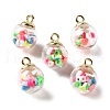 Glass Pendants FIND-Z083-01B-1