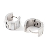 304 Stainless Steel Hoop Earrings EJEW-C096-28C-P-2