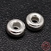 Rondelle 925 Sterling Silver Spacer Beads STER-F019-01B-3