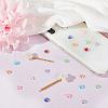 ARRICRAFT 1000Pcs 10 Colors ABS Plastic Imitation Pearl Cabochons PACR-AR0001-03-5