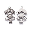 Tarnish Resistant 304 Stainless Steel Pendants STAS-F207-17P-2