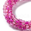 Crochet Glass Beads Braided Stretch Bracelet BJEW-K232-01K-2