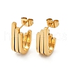 304 Stainless Steel Stud Earrings EJEW-G423-33D-G-4