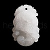 Natural White Jade Carved Pendants G-S384-01C-1