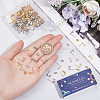SUNNYCLUE 80Pcs 2 Color Rectangle Shape 304 Stainless Steel Stud Earring Findings STAS-SC0008-59-3